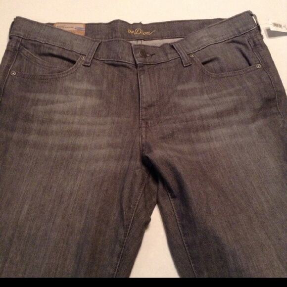 OLD NAVY Dark Gray Diva Cut Distressed Jeans Size 12 Retro Mid Rise NEW - Picture 4 of 7